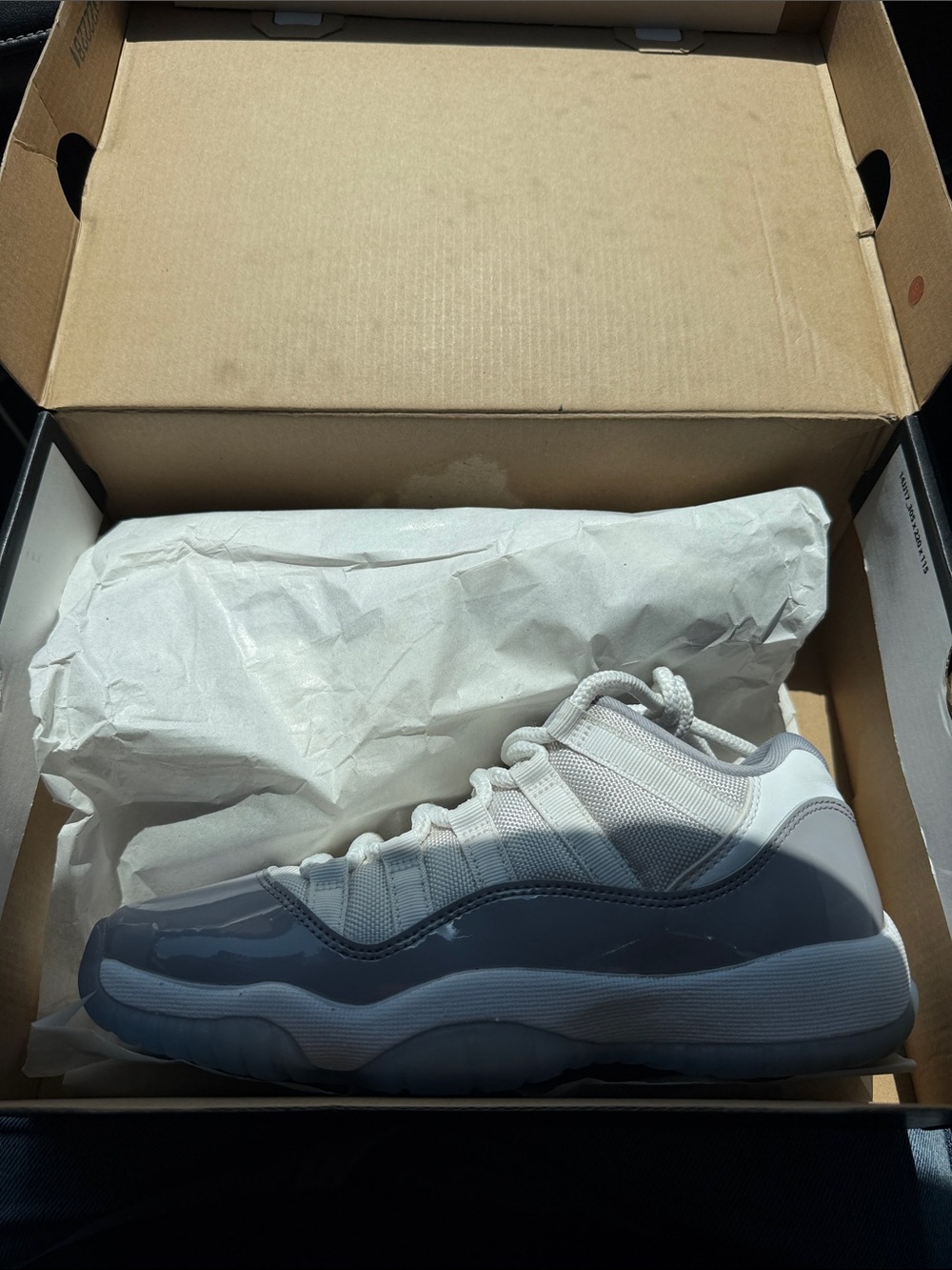 Jordan Kids White and Gray Low-Top Sneakers